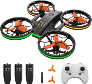 Mini Drohne für Kinder, RC Quadrocopter mit 3 Akkus, Höhenhaltung, Kopflos Modus