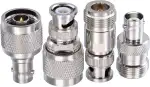 TUOLNK N-Typ auf BNC Adapter Set - 4-Teiliges RF Koaxial Stecker Kit für WiFi Antenne, FPV Drohne, SDR Antenne