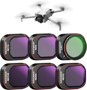 NEEWER ND&CPL Filter Set zum Aufstecken kompatibel mit DJI Mini 4 Pro, 6 Stück P