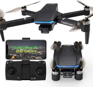 Toladrone Drohne mit Kamera 4K UHD für Erwachsene, GPS Drohnen mit Bürstenlosem 