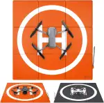 SYMIK LP690 Drohnen Landeplatz, 27"/69cm Gewichtet Doppelseitig Wasserdicht Faltbarer Hubschrauberlandeplatz für DJI Mavic 3 Pro/Cine/Mavic 3 Classic, Air 3/Air 2s/Air 2, Mini 3 Pro(3 x 3-Fach)