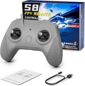 S8 Pro RC Flug Simulator Fernbedienung, 8 Kanäle FPV Drohne Spiel Controller für