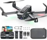 DEERC D25 Faltbare Drohne mit 1080P Kamera, RC Quadrocopter mit 5G FPV, 40 Min. Flugzeit, Optischer Fluss, Brushless Motor, 360° Flip, 3 Geschwindigkeiten, Geschenk für Anfänger & Jugend