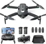 Holy Stone HS460 GPS Drohne mit Kamera 4K für Anfänger, 52 Min. Lange Flugzeit, Bürstenloser Motor, Follow Me, Rückkehr, 5G FPV Übertragung Faltbare Kameradrohne unter 249g für Erwachsene