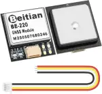 BE-220 GPS Modul TTL Dual GPS mit Blitz, Hochempfindlicher GNSS Empfänger, Geringer Stromverbrauch, Asset Tracker, Unterstützt Glonass, Galileo für Drohnen RC AR duino Entwicklungsboard FPV