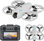 Mini Drohne mit 1080p HD Kamera & WiFi FPV, 5,6" Display Fernsteuerung, Optical Flow Stabilisieru...