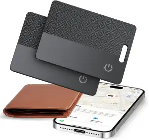Coioc Dünne Geldbörsen-Tracker-Karte (nur iOS), Tracking Card mit Apple Find My,