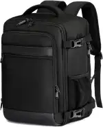 KLOSTAIN Handgepäck Rucksack 40x20x25 für Ryanair Klein Flugzeug Reiserucksack Tasche 20L Mit 14 Zoll Laptop Eurowings für Damen Herren Teenager Schulrucksack, Schwarz
