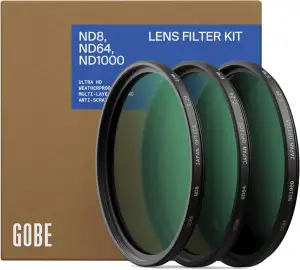 Gobe 46 mm Graufilter ND8, ND64, ND1000 - ND Filter Kit