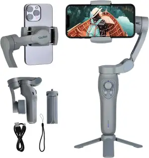 Rollei Steady Butler Mobil 3 SE Gimbal Smartphone 3 Achsen, Handy Stabilisator f