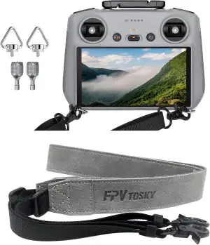 FPVtosky Gurt für DJI RC 2/RC Controller, Mini 5 pro /4 pro Umhängeband + 2 Steu