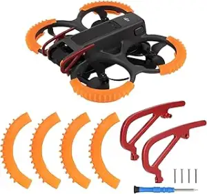 Set aus Aluminiumlegierung Gimbal Stoßstange und TPU Propellerschutz für DJI Ava