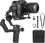 [Offiziell] FeiyuTech SCORP 3 Kit Kamera Gimbal – 3,5 kg Traglast, AI-Tracking, 14 h Laufzeit, Remote-Griff, Bluetooth-Aufnahmetaste, Professioneller Stabilisator mit Tragetasche, für Sony/Canon/Nikon