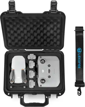 LEKUFEE Kompakte Tragbare wasserdichte Tragetasche Koffer für DJI mini 4K/Mini 2