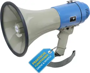 McGrey MP-200S Megaphon (Sprachrohr, 25 Watt RMS/60 Watt MAX, bis zu 1000m Reich