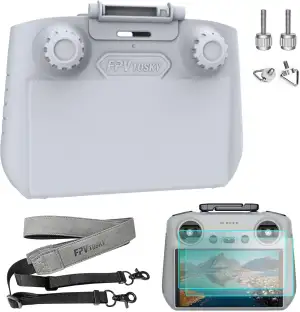 FPVtosky Mini 5/4 Pro RC 2 Sonnenblende I Joystick Schutz I Bildschirmschutz RC-2 Fernbedienung Sonnenschutz für DJI Mini5/ Mini4 Pro/Air 3/Flip/Neo/Avata 360, für DJI Mini 5/4 Zubehör (3 in 1 Kit)