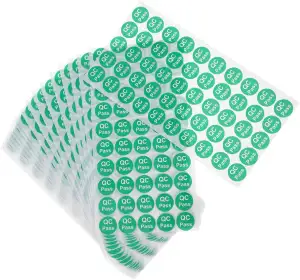 1000 Stück Qc Passed Aufkleber Rund Selbstklebend Qualitätstest Etiketten für La