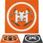 SYMIK LP500 Drohnen Landeplatz Faltbar 20''/50cm, Beschwerter doppelseitiger wasserdichter schnell faltbar Drone Landing Pad für DJI Mini 5Pro/4 Pro/3/Mini 4K/Mini 2 SE/Air 3/Flip/Neo/Mavic 4 Pro