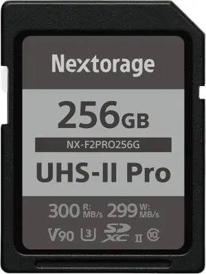 Nextorage SD Karte 256GB UHS-II SDXC, japanische speicherkarte datenspeicher SD Card, Kamera Zube...