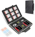 JJC 45 Slots Speicherkarten Etui Wasserdicht für SD, Micro SD/TF, CFexpress Typ A, CFexpress Typ B, XQD - Micro SD Karten Aufbewahrung Halter Box Wallet Memory Card Holder Case