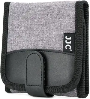JJC Filtertasche mit 3 Fächern für Filter bis Ø 82mm, Elastisches Neopren Traget