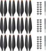 TiMOVO 24 PCS Ersatz-Propeller Kompatibel mit DJI Mini 4 Pro/Mini 3 Pro, Propellerblatt Ersatzteile mit Schrauben Zubehör Geräuscharm Schnellspanner Dronen Propeller Set Drohnen, Schwarz-Orange Spitze