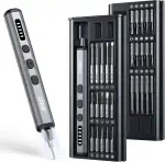 JOREST Mini Elektro Schraubendreher Set, 38 in 1Magnetische Präzisions Schraubendreher Kit, Reparatur-Werkzeugsatz für iPhones, Laptops, Drohnen; Geschenke für Männer;Geburtstagsgeschenk für den Vater