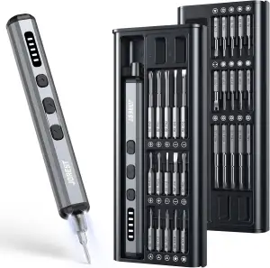 JOREST Mini Elektro Schraubendreher Set, 38 in 1Magnetische Präzisions Schrauben