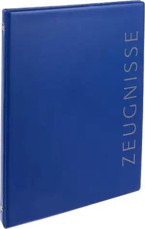 VELOFLEX 4144250 - Ringbuch Zeugnisse DIN A4, Zeugnisringbuch, Zeugnismappe, 4-R