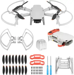 Propeller für DJI Mini 4K/2/SE/2 SE Drohnen Propellerschutz Landegestell Propell