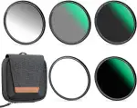 K&F CONCEPT Magnetic Filter Set 77mm Magnetisches Schnellwechsel System Quick Swap System GND8,ND8,ND64,ND1000 mit Magnetischer Adapterring und Filtertasche (Nano-Xcel)