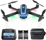 G10 GPS Drohne mit kamera EIS 4K Erwachsene (Bildschirmfernsteuerung), 5G Faltbare Drone mit Bürs...