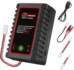 HTRC Intelligentes Nimh-Ladegerät für 2-8s Nimh/NiCD-Akku von Airsoft RC Car Boat Drone RC-Ladegerät für NiMH/NiCD-Akku mit Standard-/Mini-Tamiya-Anschluss 2.4V, 3.6V, 4.8V, 6V, 7.2V, 8.4V, 9.6V