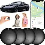 Air GPS Tracker Auto Schlüsselfinder, Smart Tag Kompatibel mit Apple Wo ist? APP (Nur iOS), Bluetooth Mini GPS Tracker für Kinder, Moto, Auto, Koffer, Hund (4)