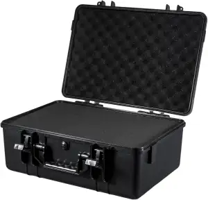 Hartschalenkoffer mit Schaumstoffeinlage, 440 mm x 345 mm x 180 mm – Flightcase für Kompaktkamera...