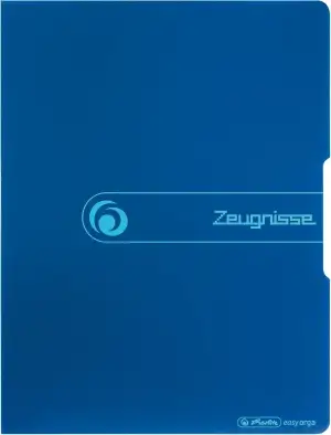 Herlitz 11208360 Sichtbuch PP A4/20 Zeugnisse blau