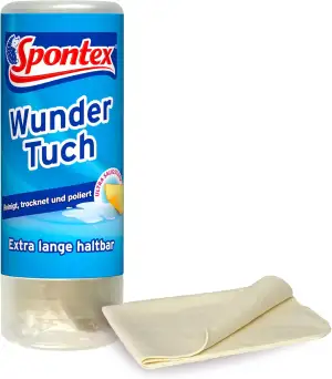 Spontex Wundertuch, hohe Wasser- und Schmutzaufnahme, ideal für Autolack, Glas u