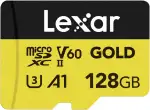 Lexar Micro SD Karte 128GB, microSDXC UHS-II Speicherkarte, V60, U3, A1, C10 microSD-Karte, Bis Z...