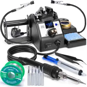 YIHUA 926LED-IV 60W Lötstation 90~480°C lötkolben set mit 2 aufsteckbaren helfen
