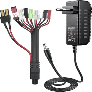 RC Ladegerät für NIMH/NICD-Batterien - 2-10s Akku Ladegerät für RC Car/Boot/Flug