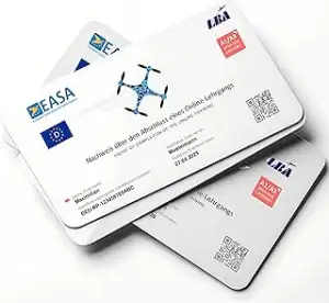 Drohnenführerschein nach LBA-Vorgaben personalisiert - EU-Kompetenznachweis A1/A3 und A2 in Schec...