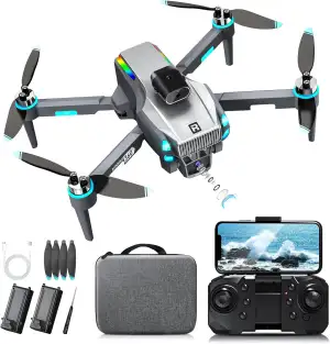 Drohne mit Kamera 4K, Mini Drohne mit Kamera und GPS, Bürstenloser Motor, Hochau