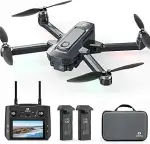 DEERC D35 GPS Drohne mit 4K Kamera, 4,5" FPV Bildschirm, 5GHz HD Übertragung, Bürstenloser Motor,...