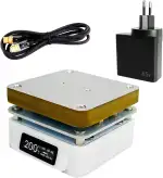 T55 Lötstation, Mini-Heizplatte, PCB SMD, Vorwärmlötstation, 25 V, 95 W, Nacharbeitsheizung, 55 x 55 mm Platte, OLED-Display mit PD65W-Adapter
