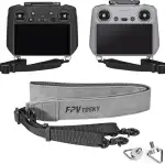 FPVtosky Lanyard für DJI RC/RC 2 / RC Pro/RC Plus Controller, Mini 5 Pro/Mini 4/3 Pro RC Gurt RC Neck Strap, Leather Gurt Kompatibel mit Flip/Air 3S/Mavic 4 Pro/Avata 360 Remote Controller Zubehör