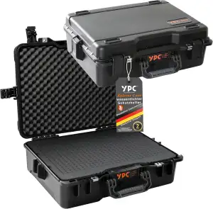 YPC Xplorer Case XL – 53cm x 40cm x 18cm Outdoor Case, Fotokoffer Schaumstoff wasserdicht, Kamera Koffer Hardcase, Transportkoffer für Drohne, stapelbar