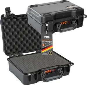 YPC Xplorer Case M – 40cm x 33cm x 16,5cm Outdoor Case, Fotokoffer Schaumstoff wasserdicht, Kamer...