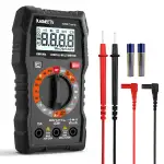 KAIWEETS Digital Multimeter 4000 Counts mit NCV – Für AC/DC Spannung, Strom, Widerstand, Dioden & Kapazität – Mit LCD Beleuchtung – Ideal für Elektriker, Kfz & Hausgebrauch Schwarz - KM100s