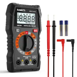 KAIWEETS Digital Multimeter 4000 Counts mit NCV – Für AC/DC Spannung, Strom, Wid