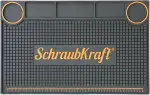 Premium Werkbankmatte 55x35cm – 8mm Dicke Industriequalität – Antirutsch Werkstatt Unterlage mit Organizer & Messskala